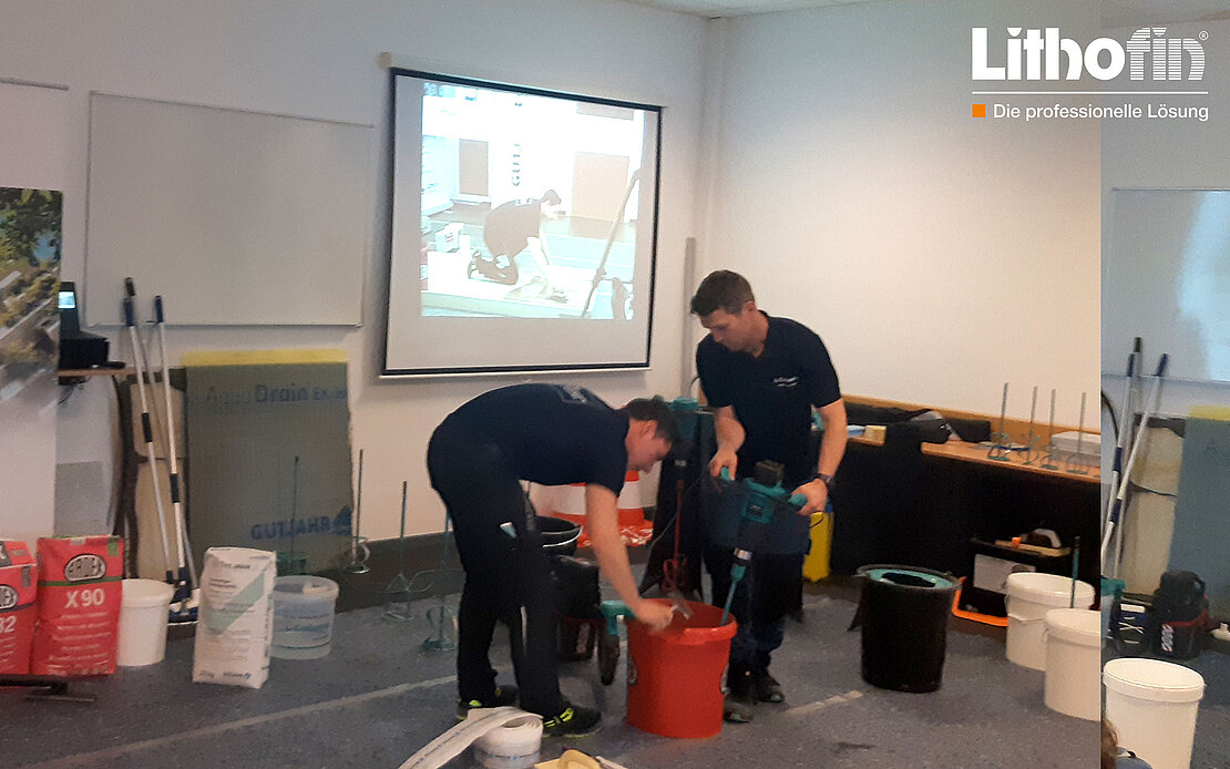 Natursteinschulung in Belgien Innen