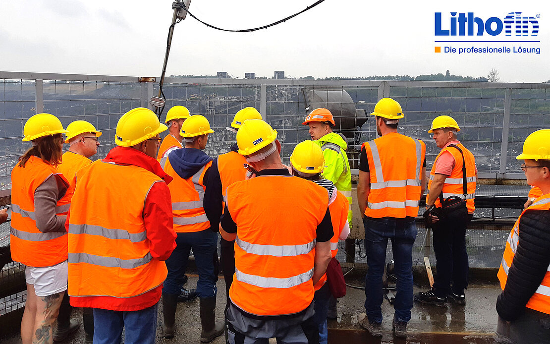 [Translate to Deutsch - CH:] Besichtigung des Steinbruchs Carrières du Hainaut