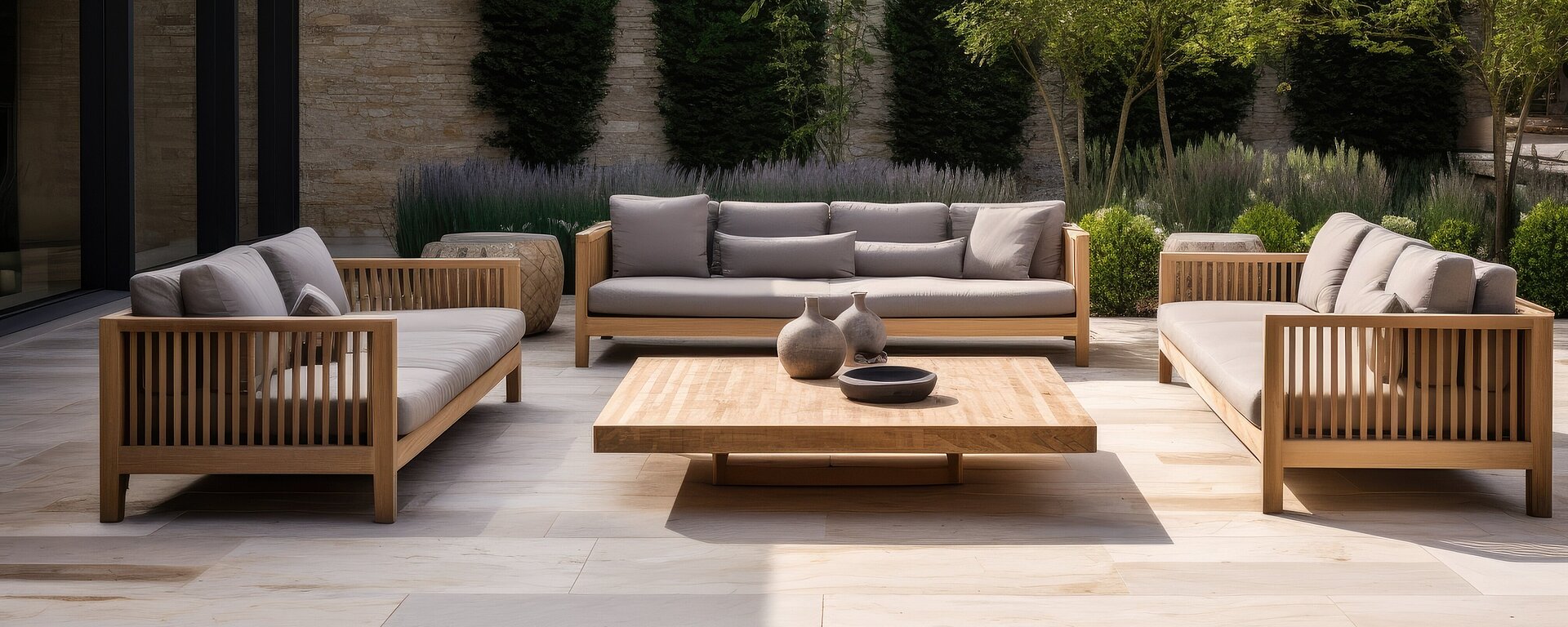 [Translate to English - AU:] Natursteinterrasse