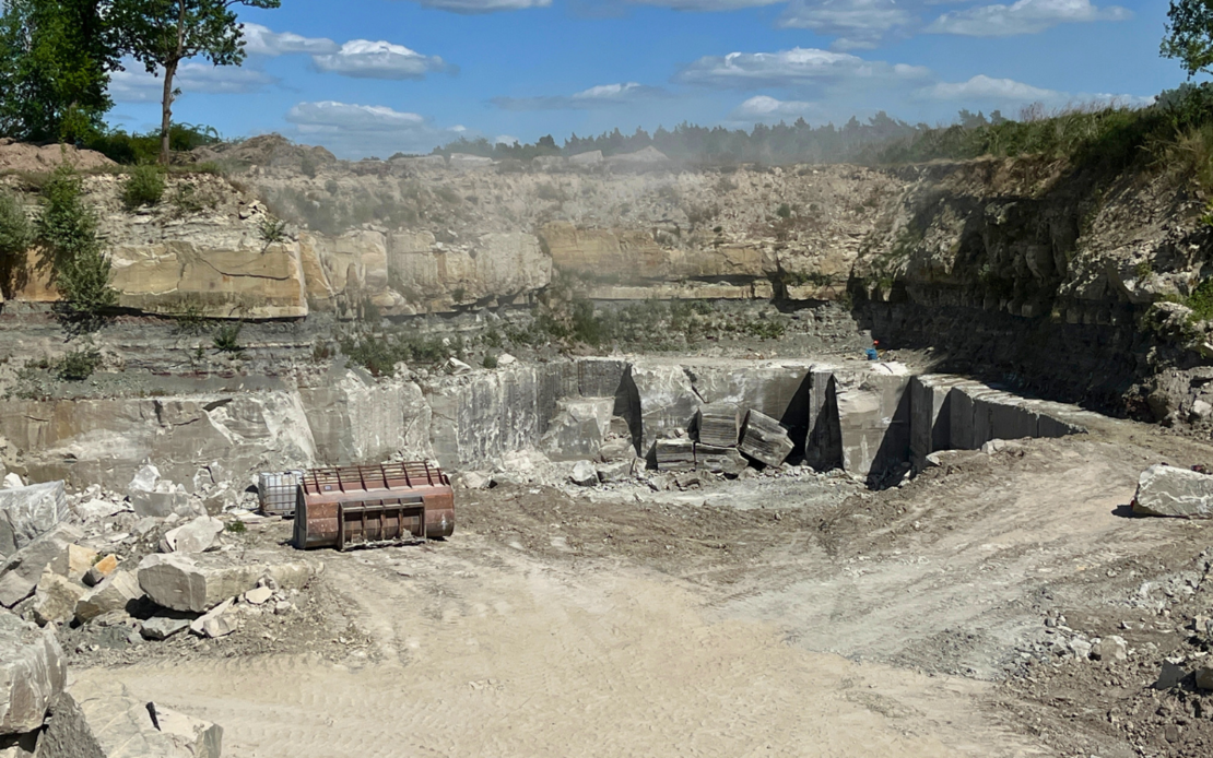 [Translate to Nederlands - BE:] Steinbruch nach Sprengung